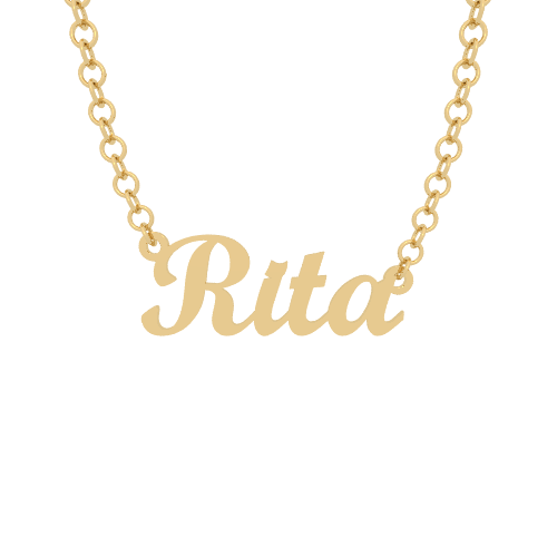 Collana con Nome Rita in Oro Giallo 18Kt - Gioielli personalizzati in oro e  argento made in Italy